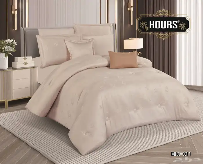 مفرش نفرين 8قطع صيفي فاخر حرير من أشهر الماركات العالميه 2