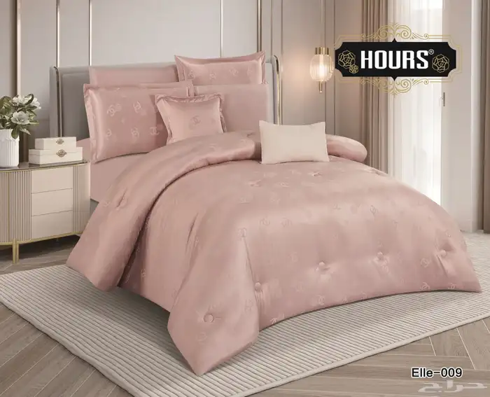 مفرش نفرين 8قطع صيفي فاخر حرير من أشهر الماركات العالميه 5