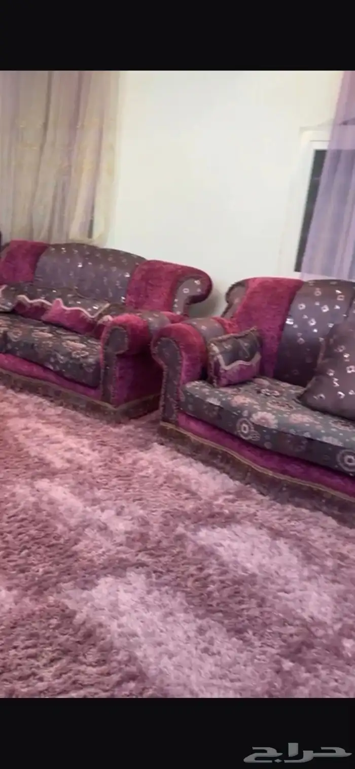 كنب نظيف جدا بحالة ممتازه9 قطع 1