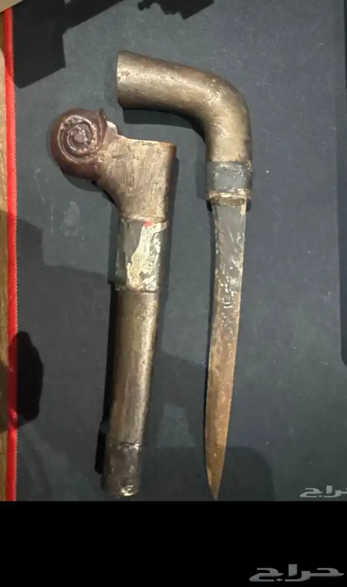 2 سكين تراثية يدوية بتصميم نادر ونقش عربي 6