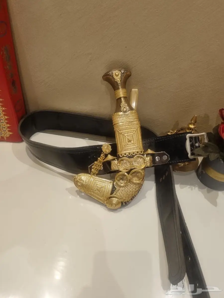 جنبيه فضه مطلي ذهب عيار 21 ملكيه 2