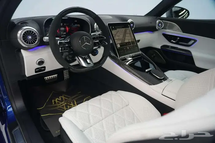 مرسيدس GT 43 AMG موديل 2025 أصفار خليجي أزرق أبيض كريستال 9