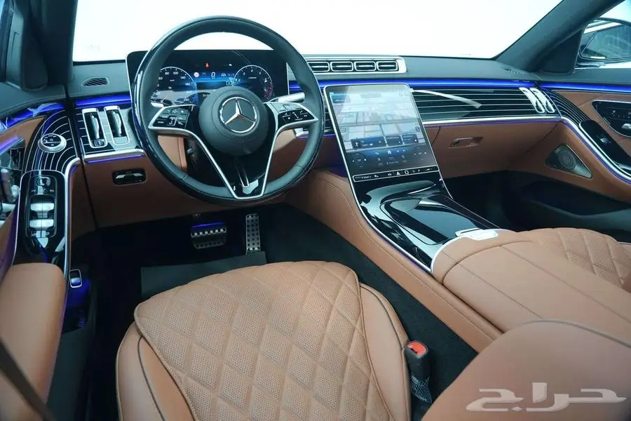 مرسيدس S 500 موديل 2025 أصفار خليجي رمادي غامق جملي 10