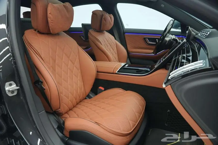 مرسيدس S 500 موديل 2025 أصفار خليجي رمادي غامق جملي 8
