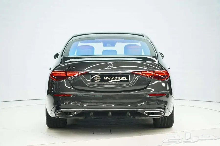 مرسيدس S 500 موديل 2025 أصفار خليجي رمادي غامق جملي 4