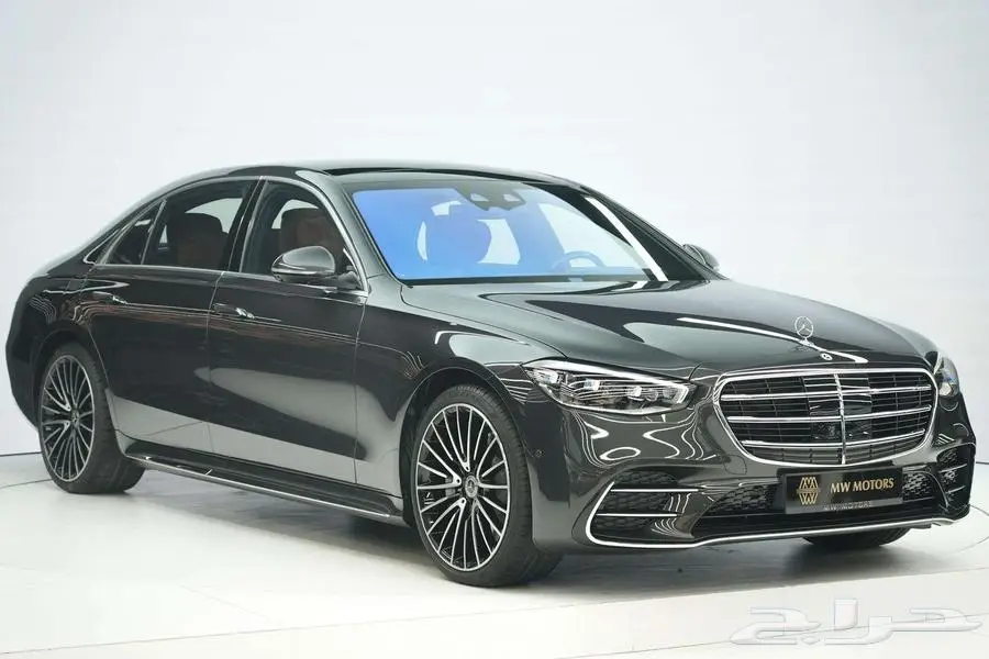 مرسيدس S 500 موديل 2025 أصفار خليجي رمادي غامق جملي 0