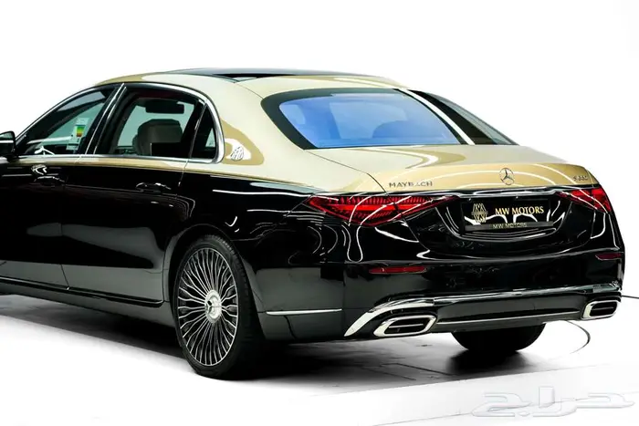 مرسيدس مايباخ S 680 موديل 2025 أصفار خليجي أسود ذهبي أبيض 5