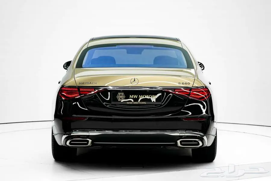 مرسيدس مايباخ S 680 موديل 2025 أصفار خليجي أسود ذهبي أبيض 4