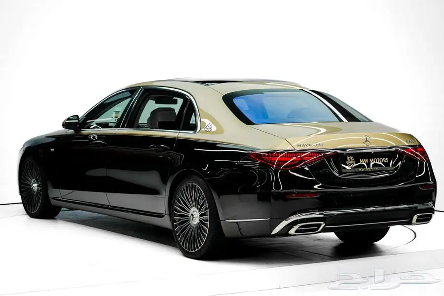 مرسيدس مايباخ S 680 موديل 2025 أصفار خليجي أسود ذهبي أبيض 3