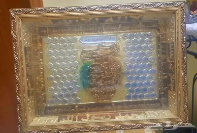 كنب  كونسول مدخل  ساعه حائط ديجيتال  ولوحة اسماء الله الحسنى 5