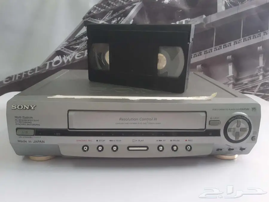 للبيع جهاز الفيديو يشغل الاشرطه الكبيره VHS 5