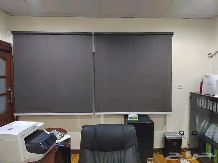 ستائر رول يدوي وكهربائي ستاير رول مع ضمان 14