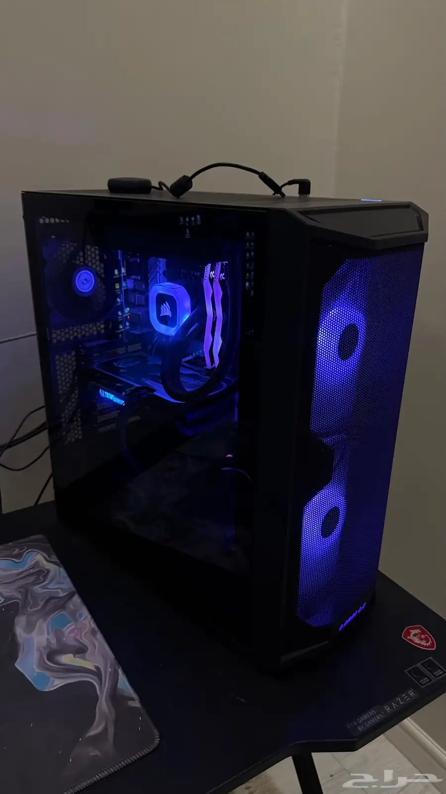 بي سي ألعاب RTX 4060   جيل 12 i5 تبريد مائي وكيس RGB 3
