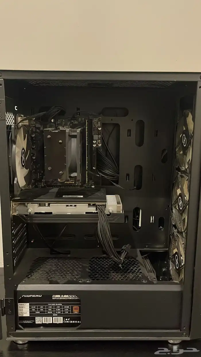 PC للبيع بكرت Rx580 1