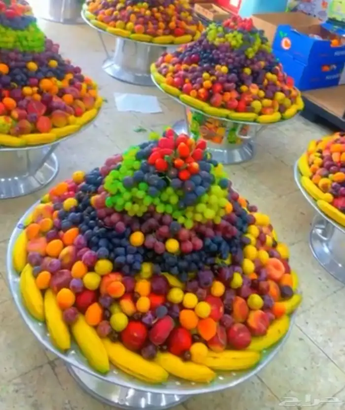 تجهيز صحون فواكه 4