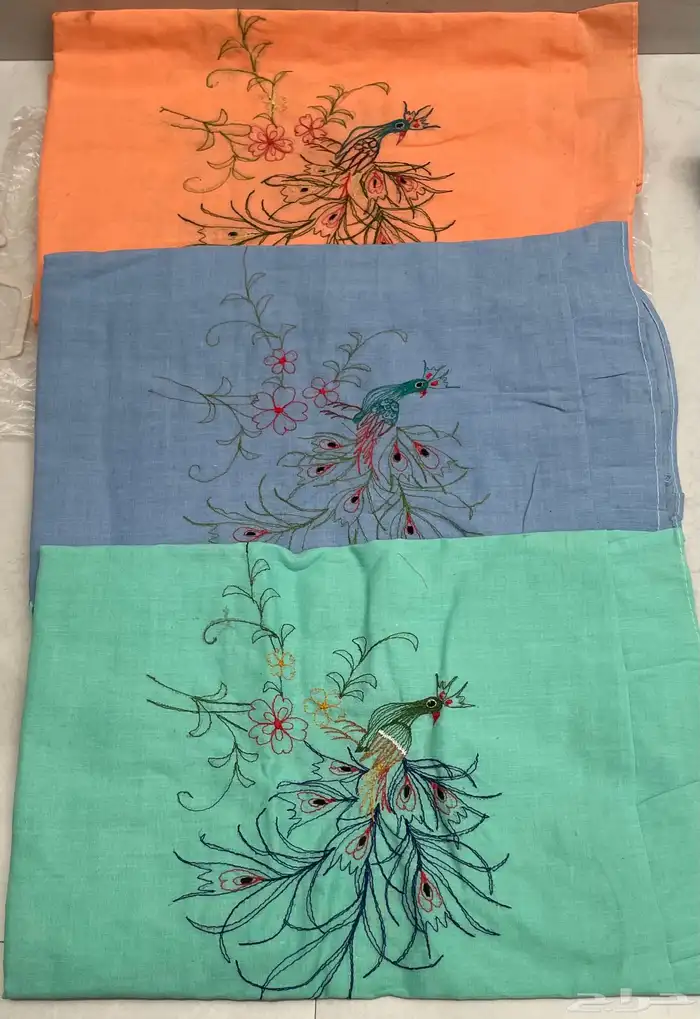 تلبيسات مخدات الطاووس وصباح الخير 12