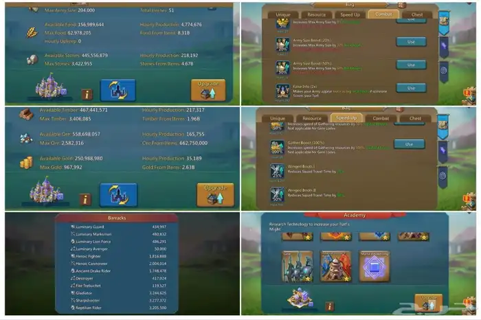 قلعه قائد حشد لوردس موبايل 3