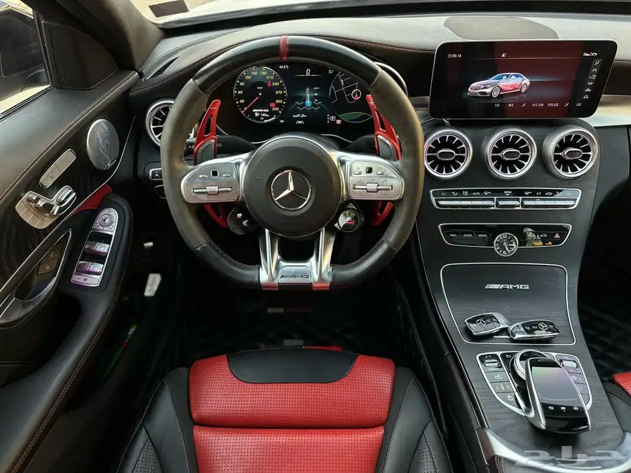 مرسيدس c63s AMG 2020 جفالي نظيف جدا 47