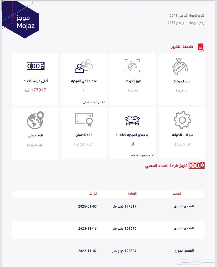 اف جي FJ ممشى 189 الف مالك اول 37