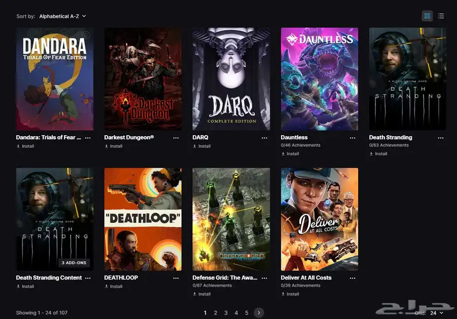 حساب Epic Games نادر جدا فيه 107 العاب رخيص جدا 0