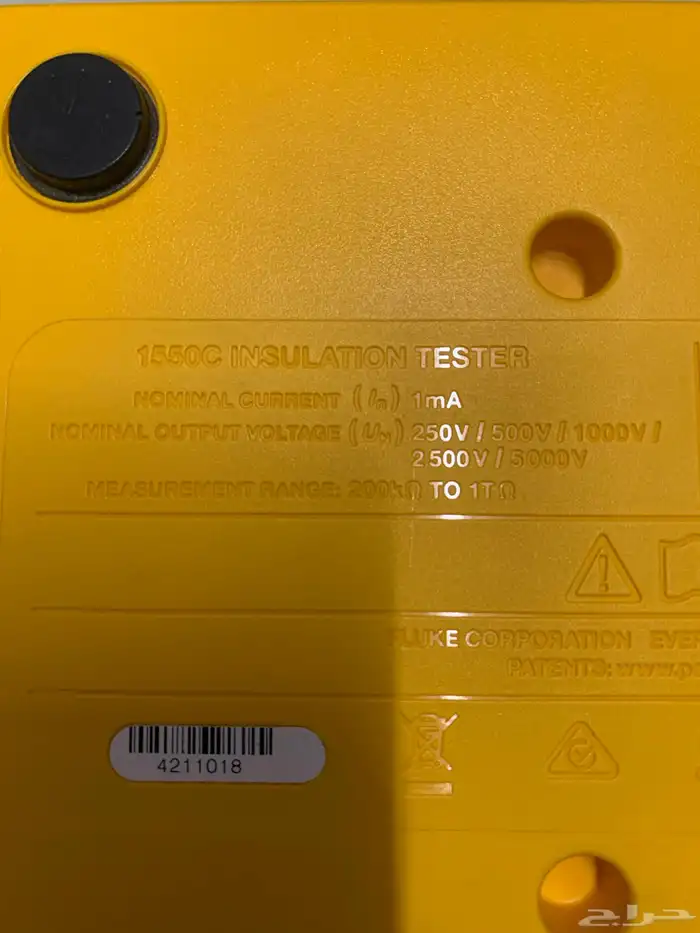 بيع جهاز FLUKE 1550 c 5kv لاختبار العزل جهاز أمريكي غني عن ا 9