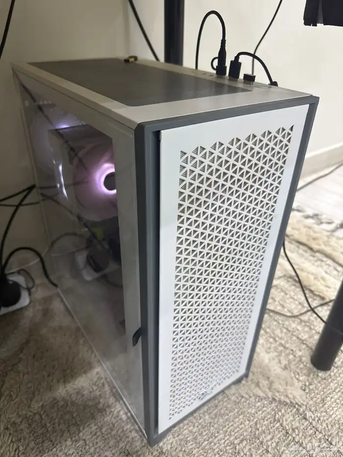بي سي قيمنق ابيض مواصفات البي سي  كرت3060 RTX معالج i512400 1