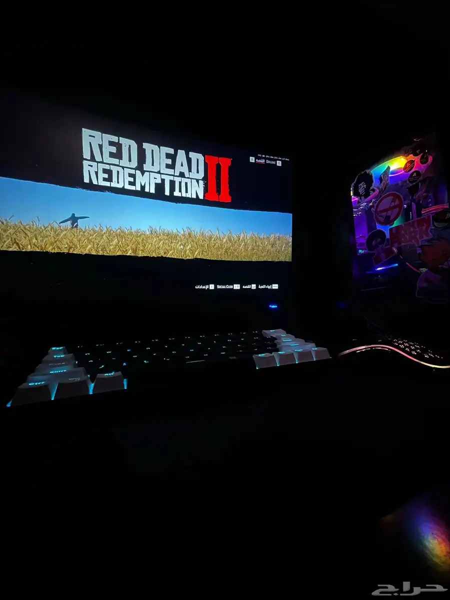 pc مستعمل للبيع مع الشاشه والماوس والكيبورد والماوس باد 0