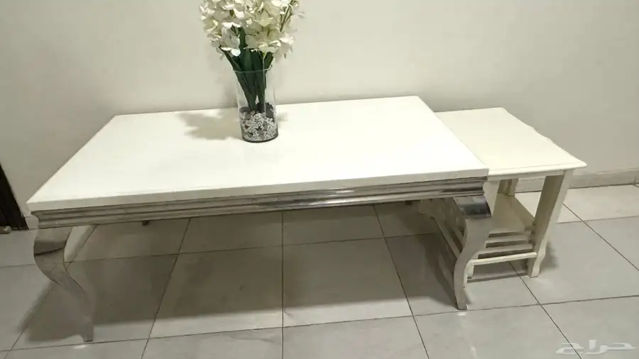 طقم طاولات خدمه طاولة رخام 1