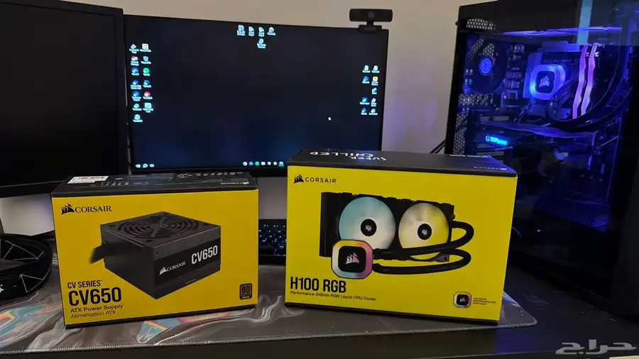 بي سي ألعاب RTX 4060   جيل 12 i5 تبريد مائي وكيس RGB 5