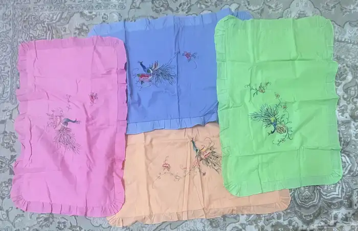 تلبيسات مخدات الطاووس وصباح الخير 6