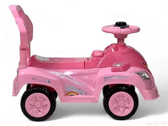 سياره دف بإضاءة وأصوات - سيارة ركوب للأطفال بتصميم مميز 6