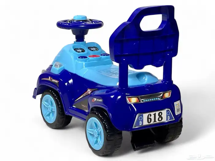 سياره دف بإضاءة وأصوات - سيارة ركوب للأطفال بتصميم مميز 2