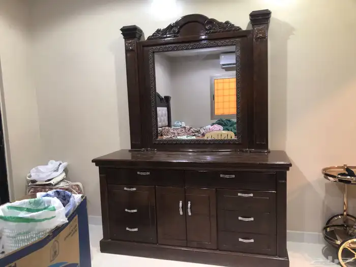 هاذي تسريحة خشبها اصلي وقوي السعر 900 1