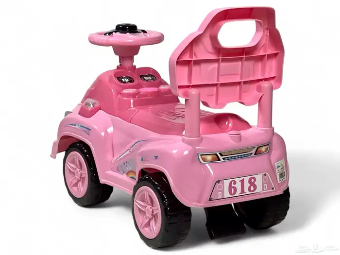 سياره دف بإضاءة وأصوات - سيارة ركوب للأطفال بتصميم مميز 7