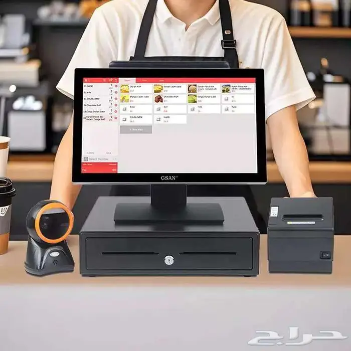 كاشير مستخدم وجديد ميزان باركود طابعة بلوتوث طابعة باركودورق 5
