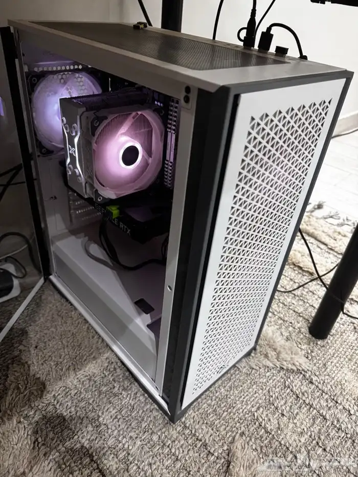 بيسي قيمنق ابيض مواصفات البي سي كرت3060 RTX معالج i512400 1