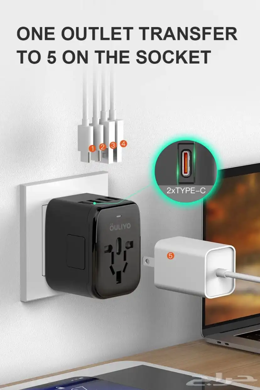 فيش سفر عالمي Travel Adapter index