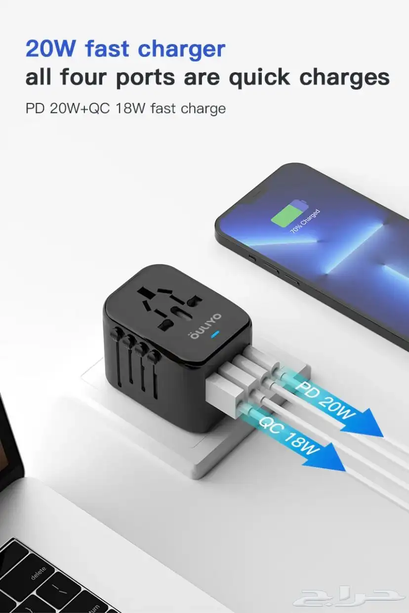 فيش سفر عالمي Travel Adapter index