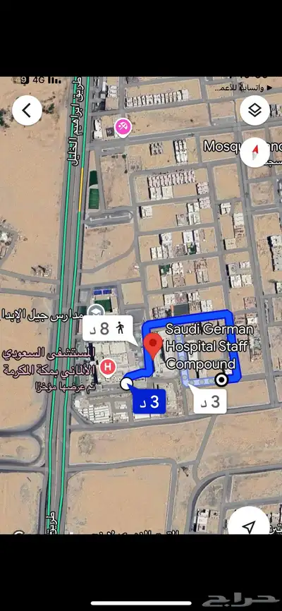 ارض للبيع بحي ولي العهد مخطط 5 على شارعين 0