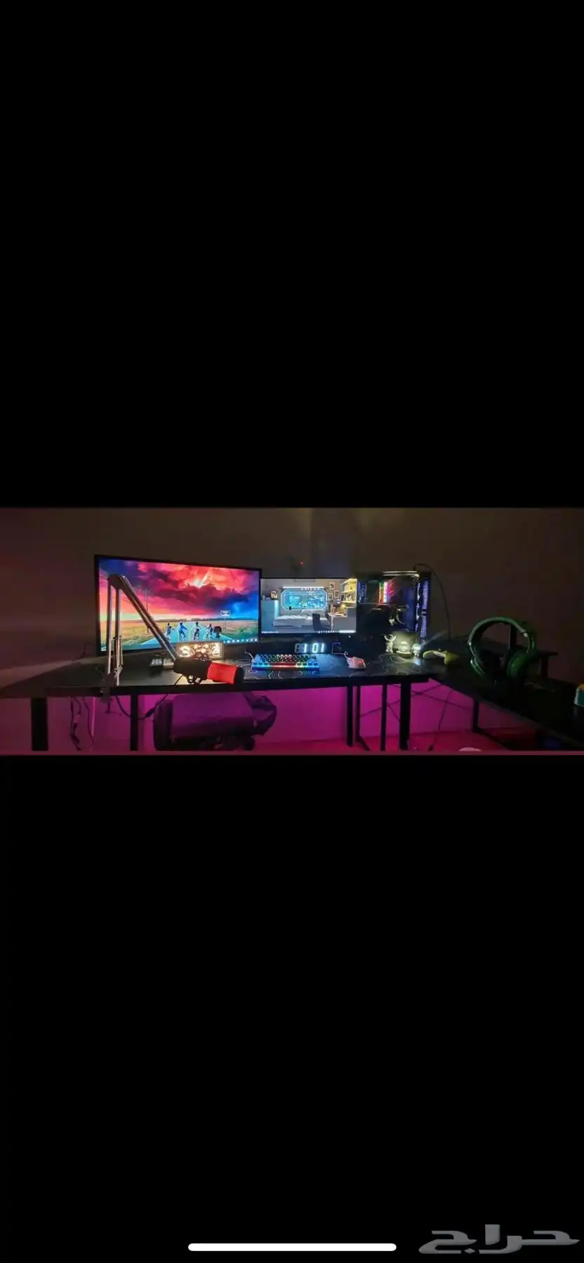 بي سي قيمنق مع شاشة قوي 1