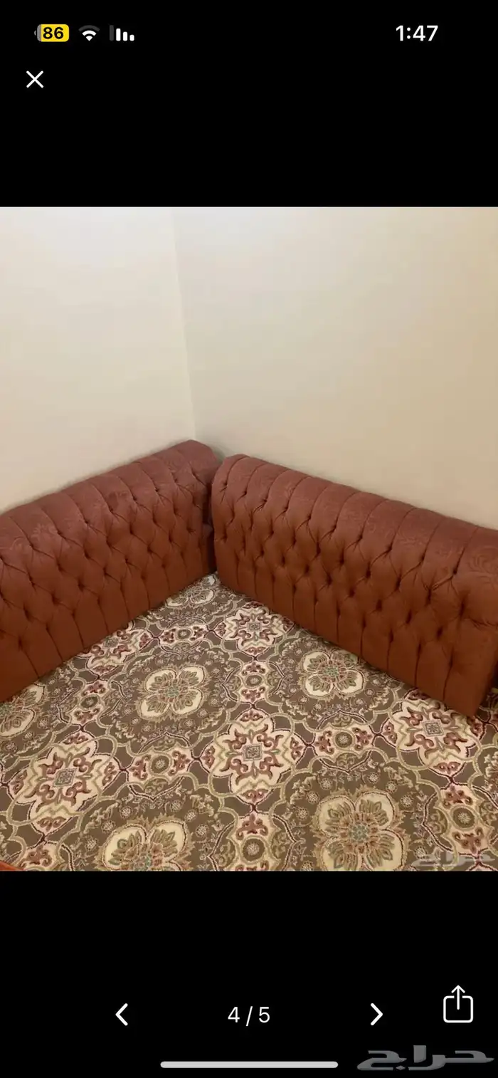 مساند ظهر اسفنج وهيكل خشب 1