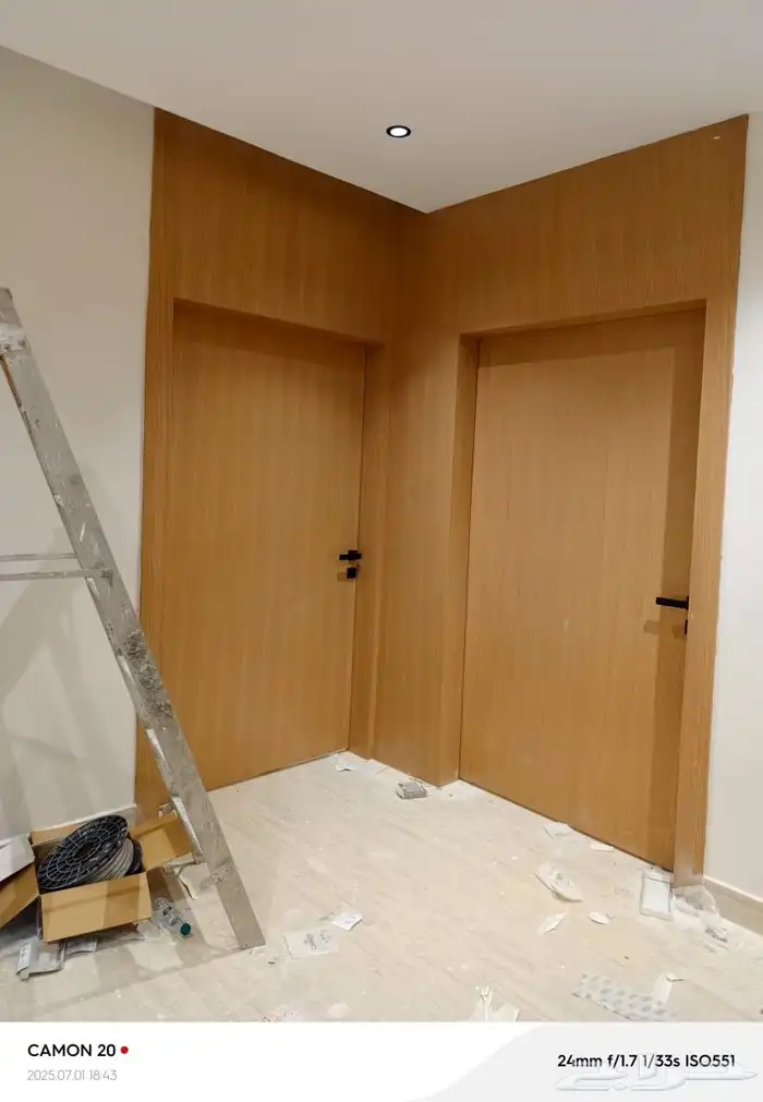 ابواب خشب تلبيس جدران 3