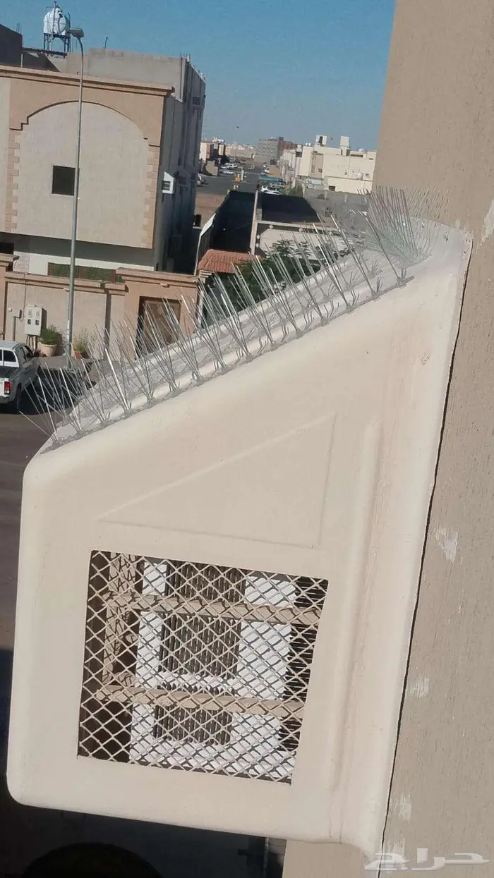 طارد حمام شبابيك شوك تركيب غطاء مكيف 6