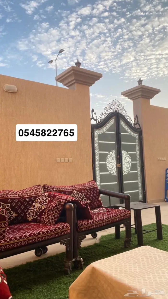 جلسات خارجية خشب 8