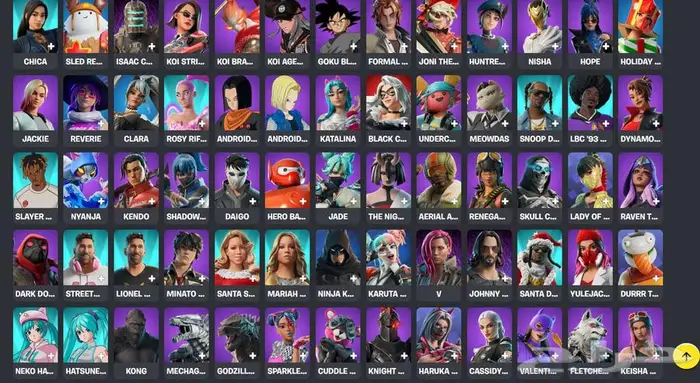 حساب فورت نايت للبيع Fortnite 2