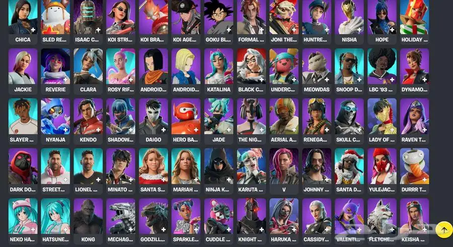 حساب فورت نايت للبيع Fortnite 2