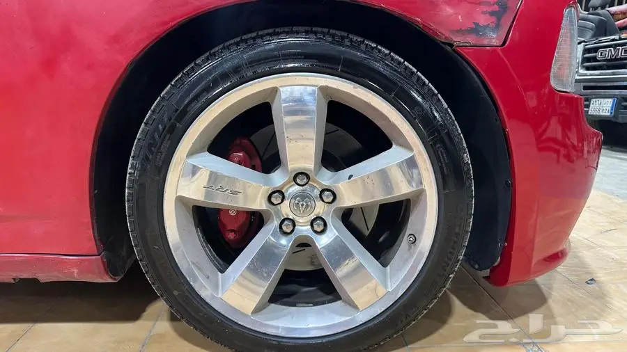 دوج تشارجر SRT8 2007 احمر 6.1L 11