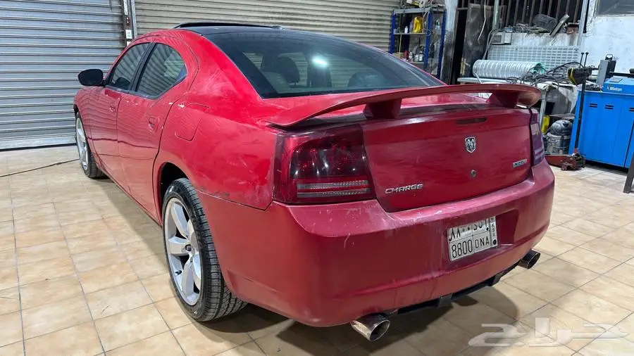 دوج تشارجر SRT8 2007 احمر 6.1L 1