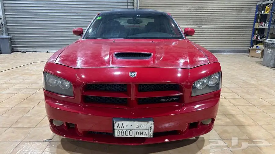 دوج تشارجر SRT8 2007 احمر 6.1L 4