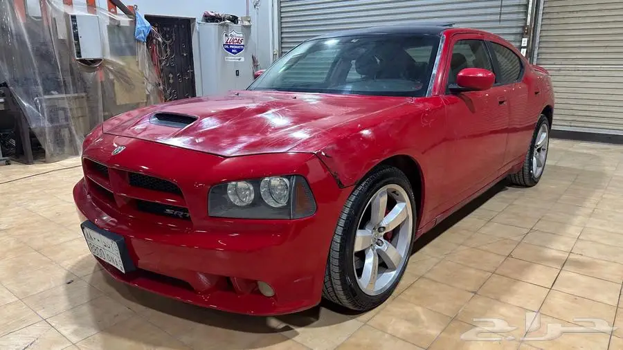 دوج تشارجر SRT8 2007 احمر 6.1L 0